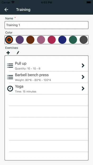 Ảnh chụp màn hình của Workout Planner Pro+