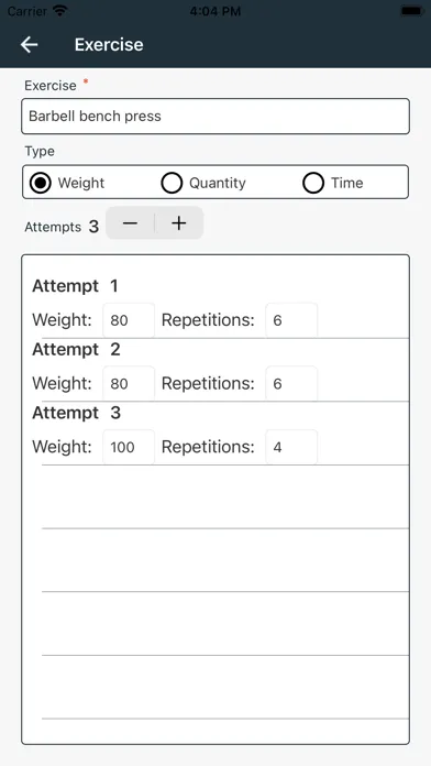 Ảnh chụp màn hình của Workout Planner Pro+