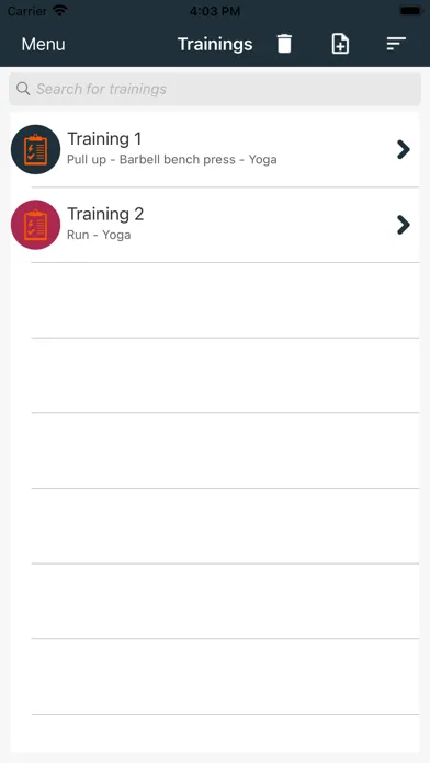 Ảnh chụp màn hình của Workout Planner Pro+