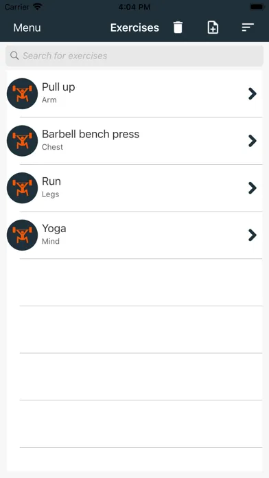 Ảnh chụp màn hình của Workout Planner Pro+