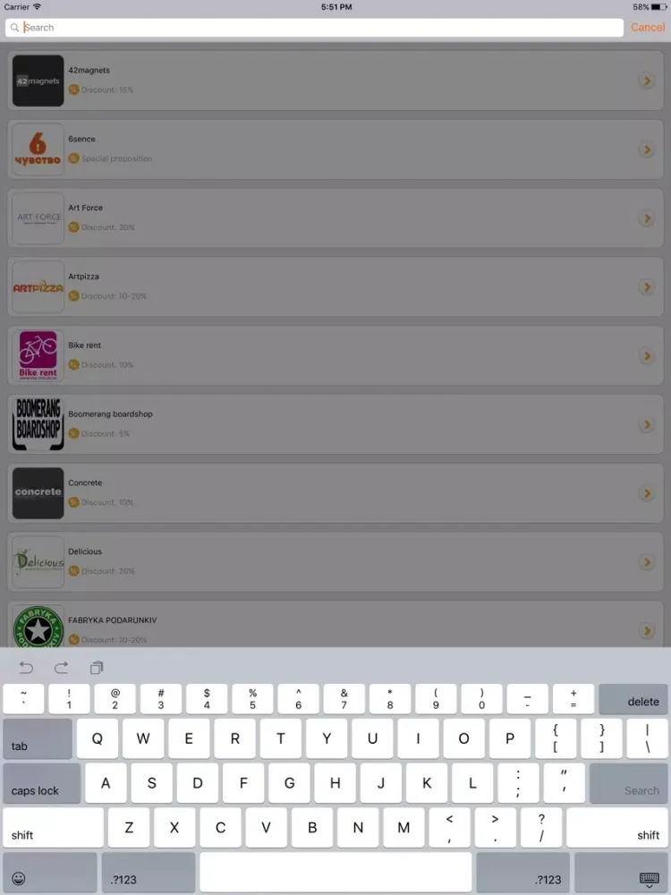 Tangkapan skrin SoftServe Discount iPad 