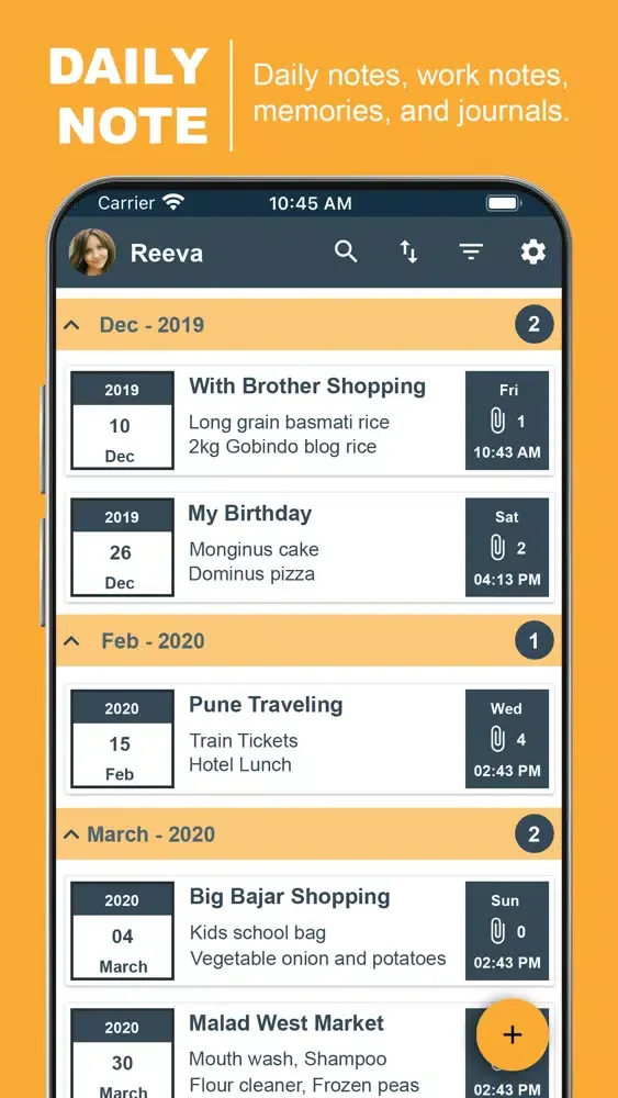 Daily Note Diary - My Notebook应用截图
