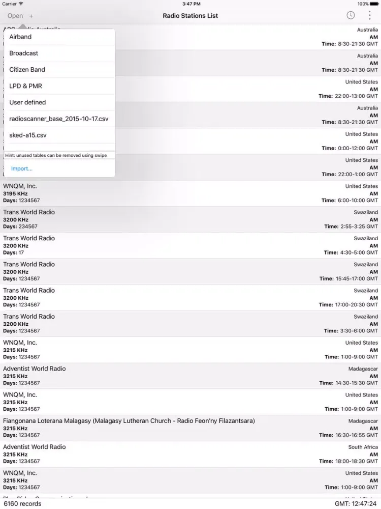 Screenshot di Radio Stations List iPad 