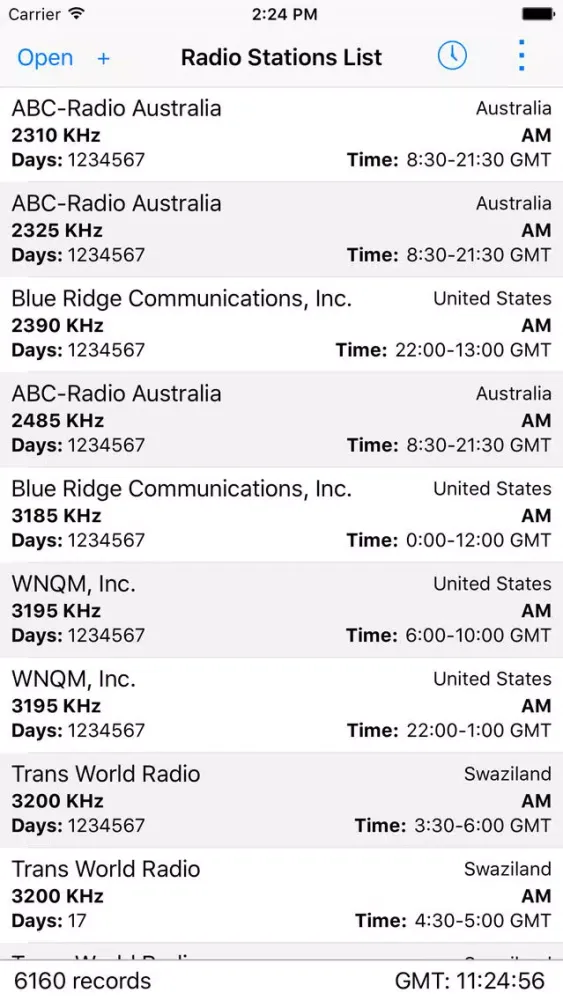 Screenshot di Radio Stations List