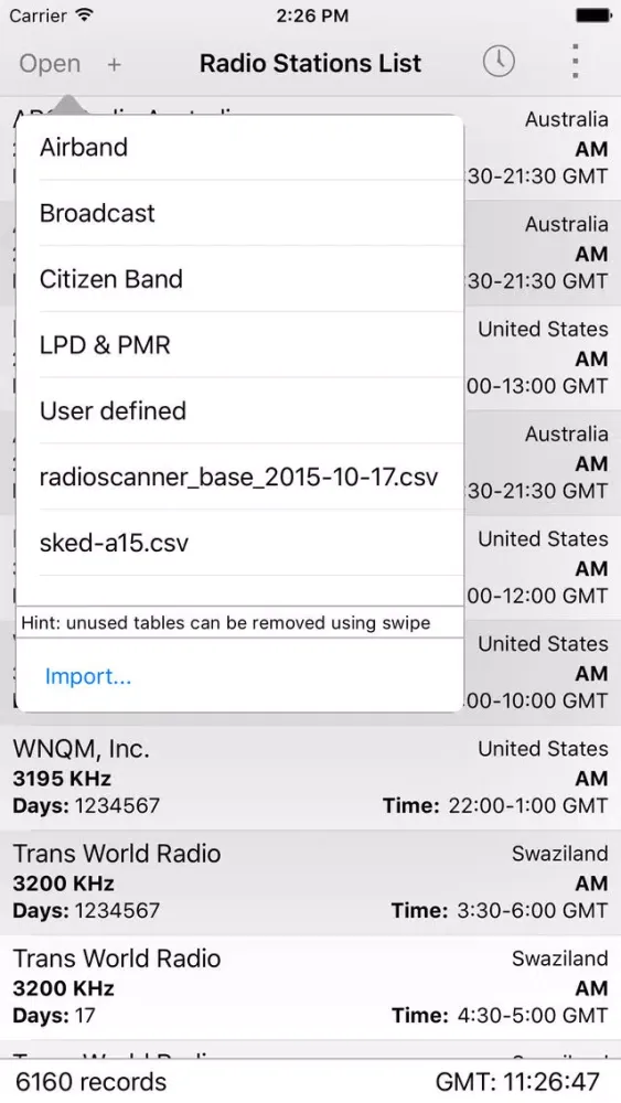 Screenshot di Radio Stations List