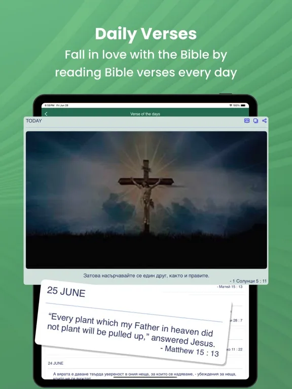 Capturas de tela do Bulgarian Bible iPad 