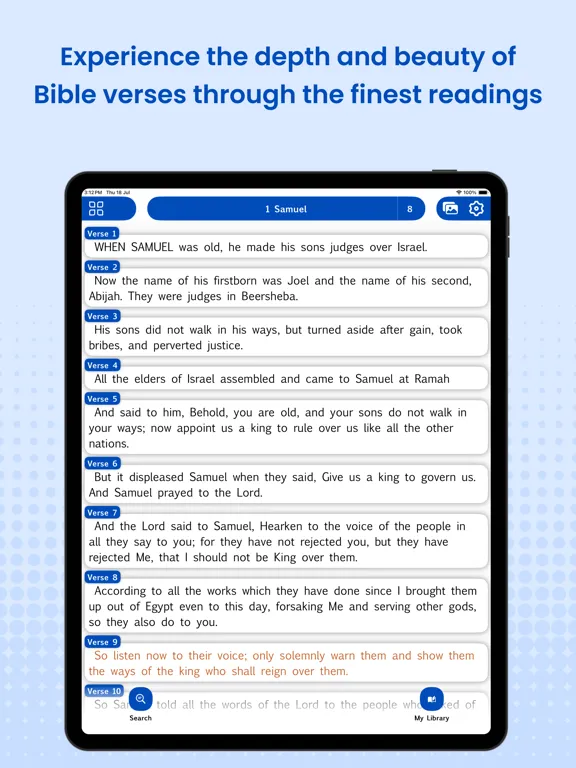 Tangkapan skrin Amplified Bible Pro (AMP) iPad 