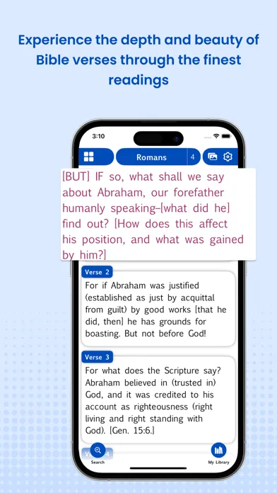 Tangkapan skrin Amplified Bible Pro (AMP)