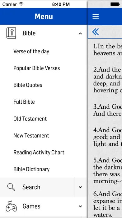 Tangkapan skrin The Darby Bible