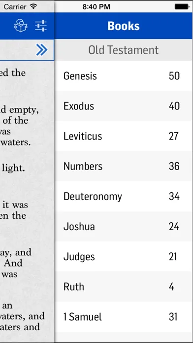 Tangkapan skrin The Darby Bible