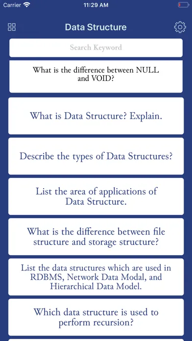 Data Structures Interview Ques應用截圖