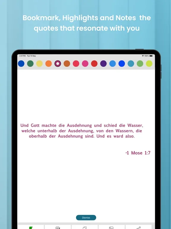 Capturas de tela do Elberfelder Bible iPad 