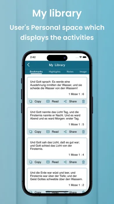 Capturas de tela do Elberfelder Bible