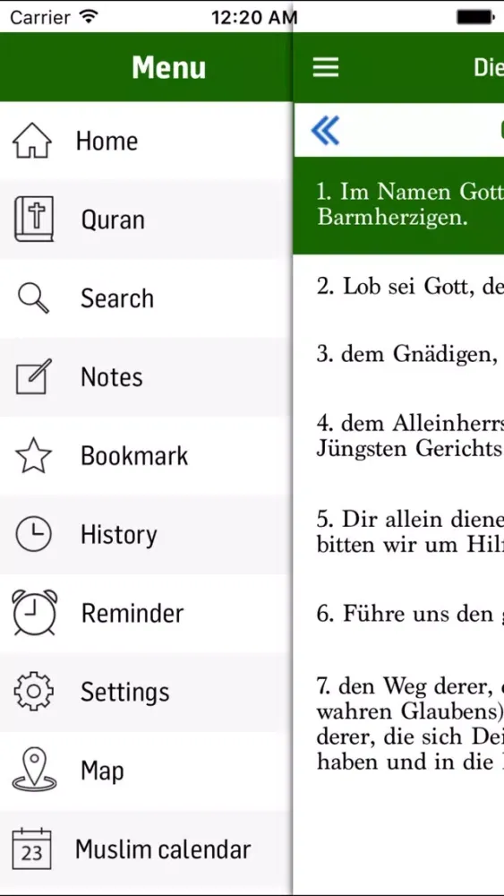 Скриншоты German Quran