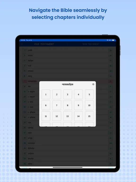 Capturas de tela do Nepali Bible Pro - Holy Bible iPad 