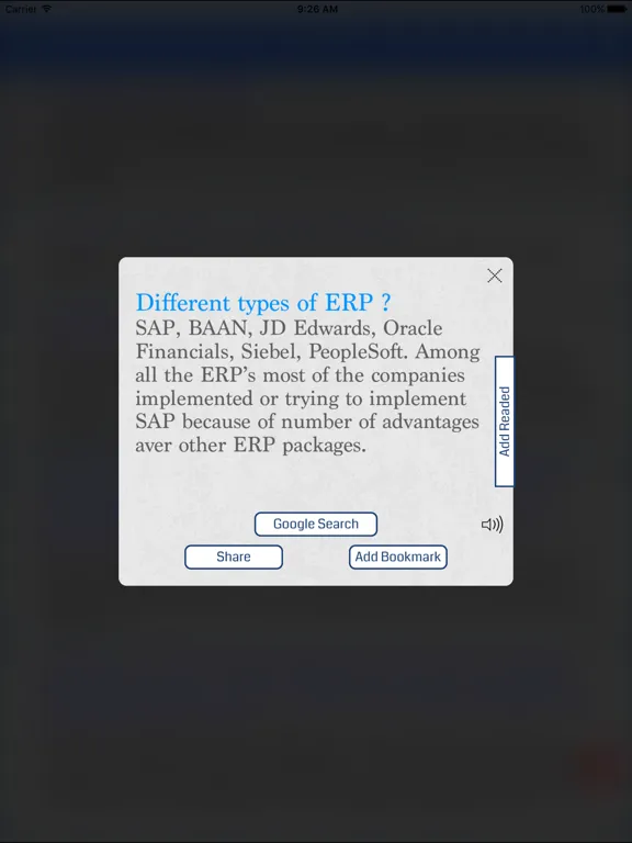 SAP -  Interview Questions iPad  स्क्रीनशॉट