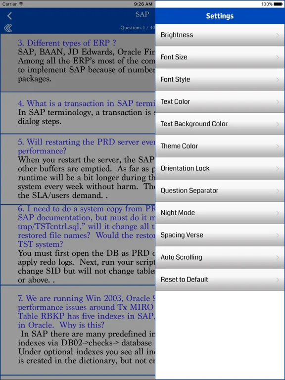 SAP -  Interview Questions iPad  स्क्रीनशॉट