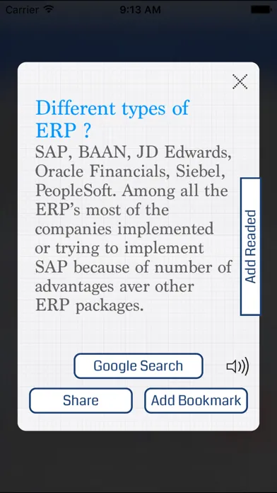 SAP -  Interview Questions स्क्रीनशॉट