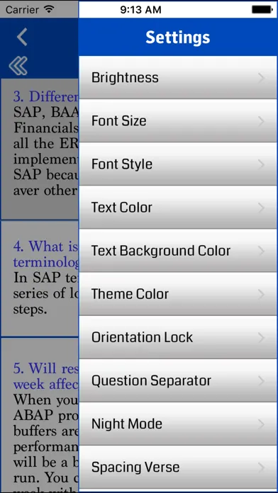 SAP -  Interview Questions स्क्रीनशॉट