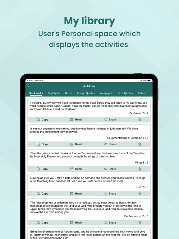 تصاویر The Living Bible iPad 