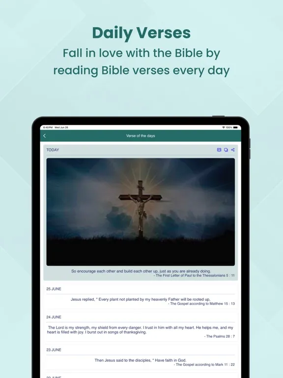 تصاویر The Living Bible iPad 