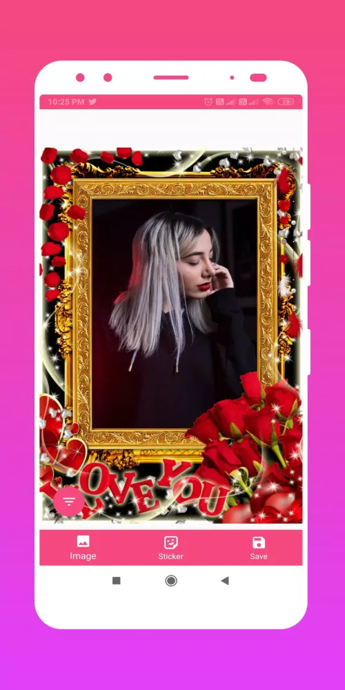 Rose Flower Photo Frames स्क्रीनशॉट