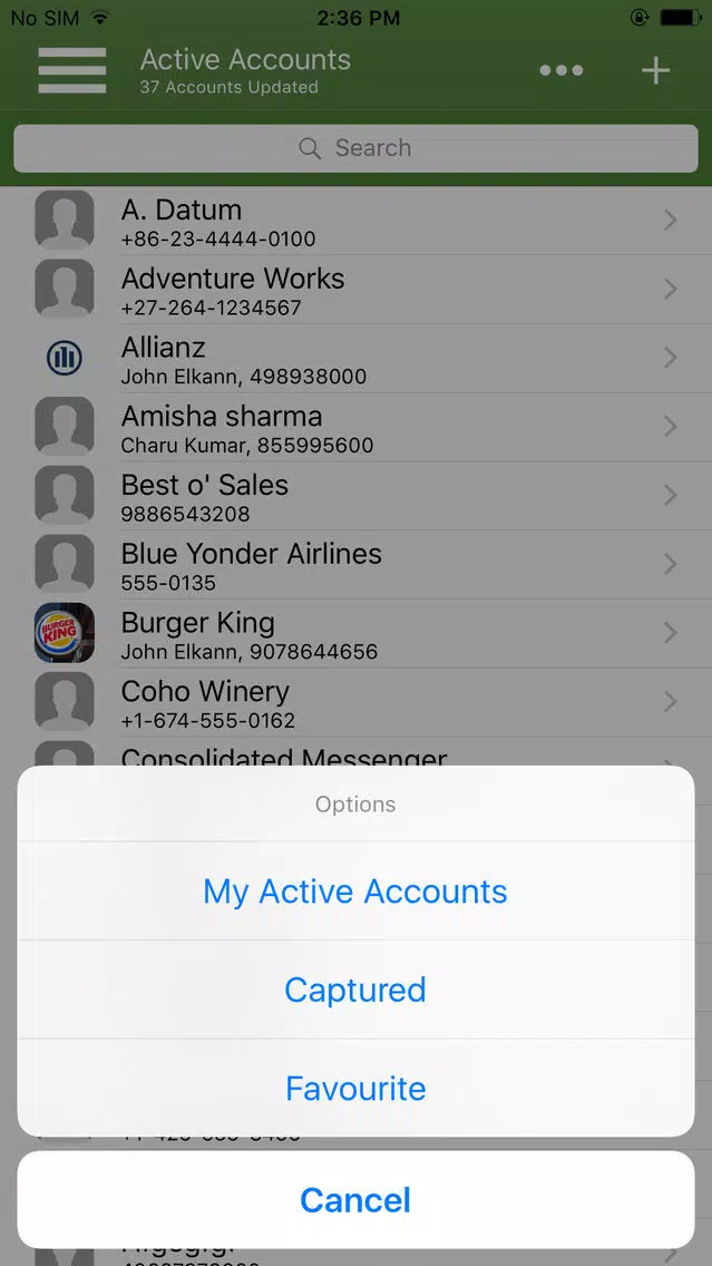 Mobile CRM+ for MS Dynamics CRM Online应用截图