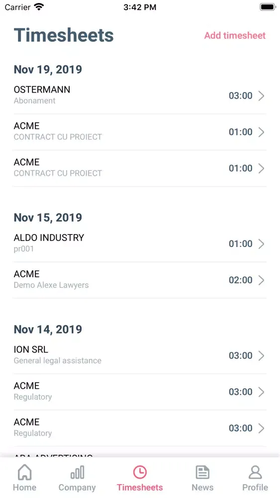 Captures d'écran de KeyVision PRO