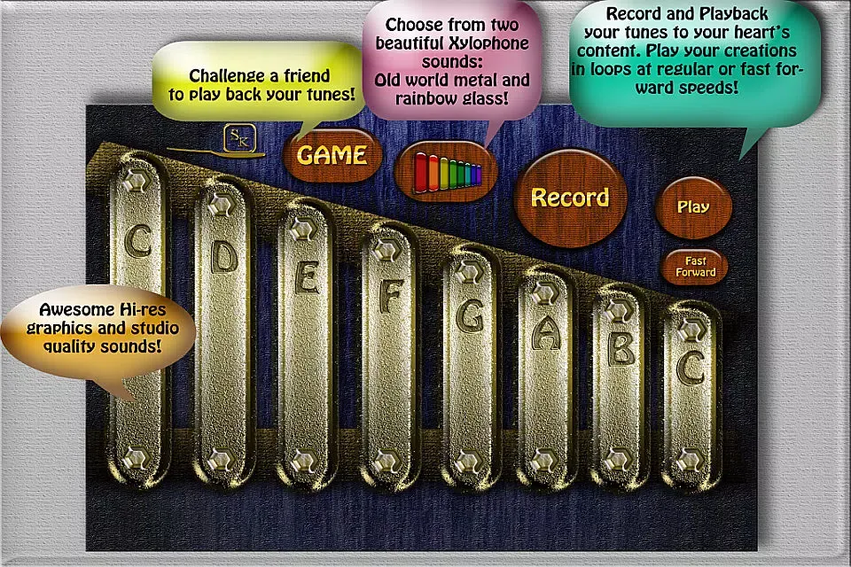 Captures d'écran de Xylophone Challenge HD Lite