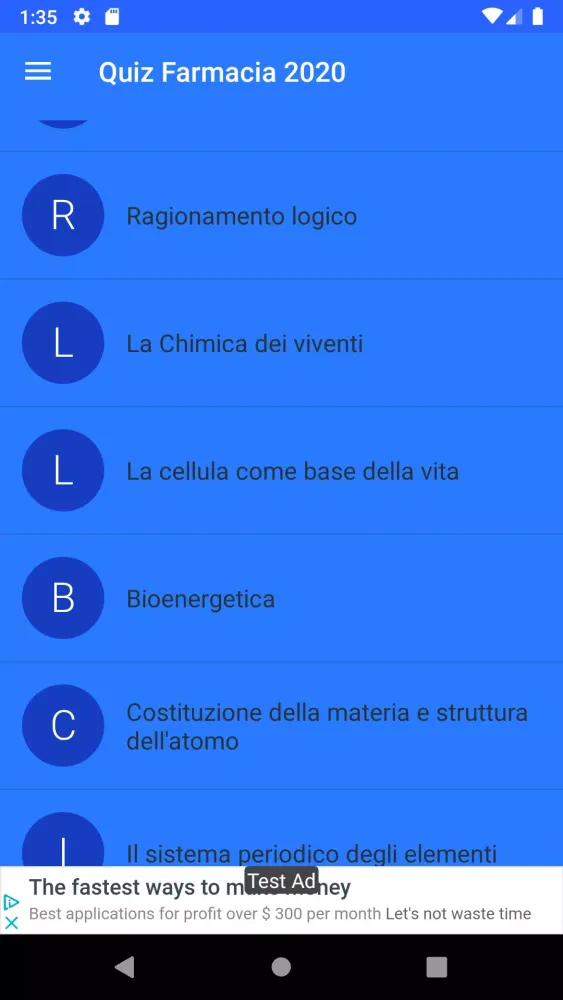 Quiz Farmacia 2020应用截图