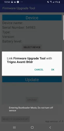 Trigno Sensor Update Tool स्क्रीनशॉट