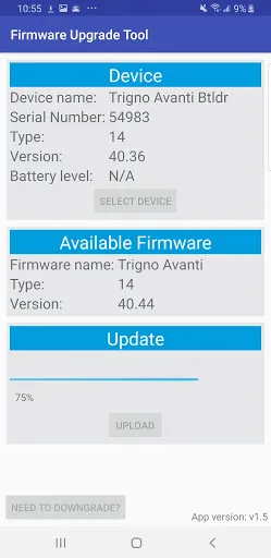 Trigno Sensor Update Tool स्क्रीनशॉट