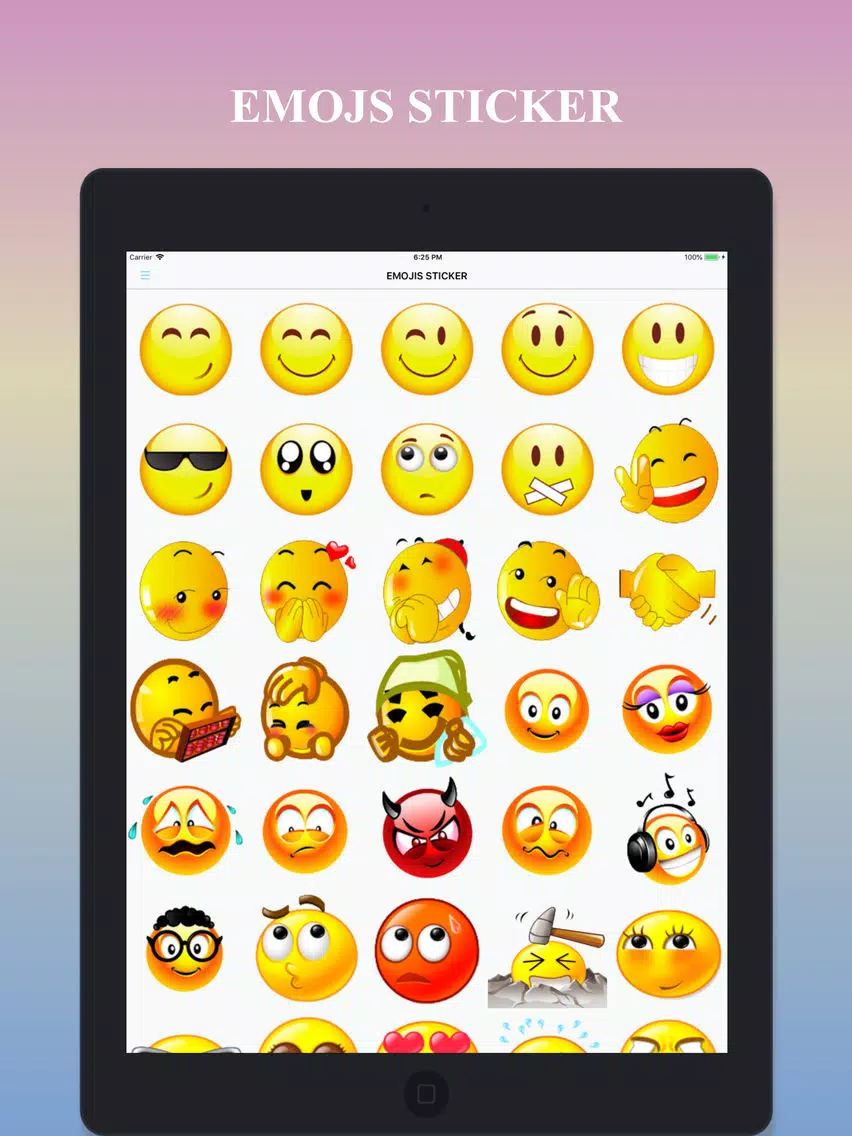 Скриншоты Emojis Sticker & Animated iPad 