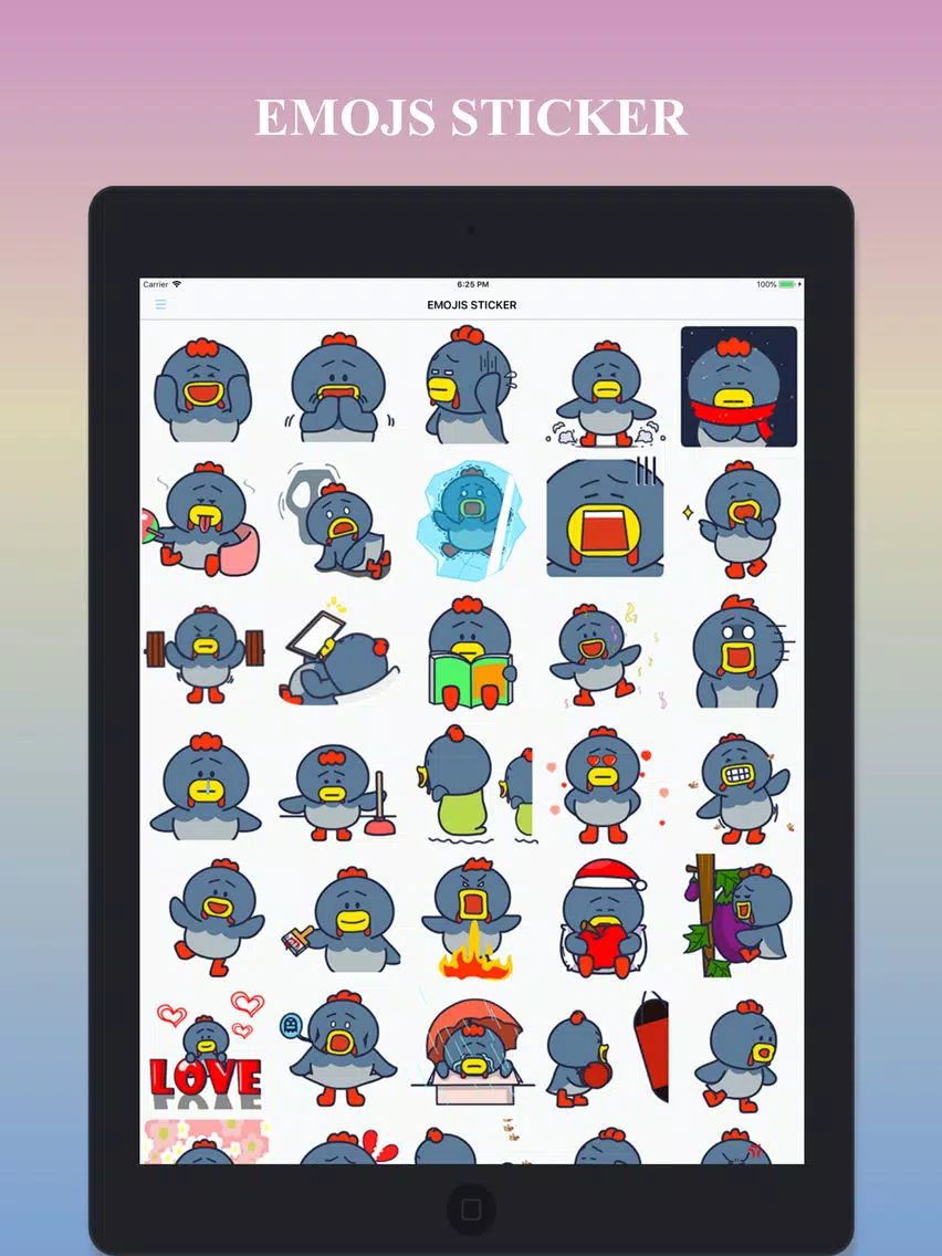 Скриншоты Emojis Sticker & Animated iPad 
