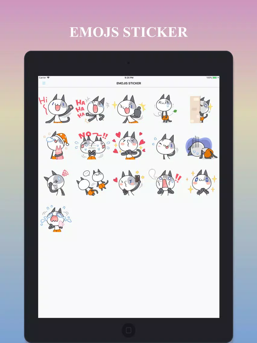 Скриншоты Emojis Sticker & Animated iPad 