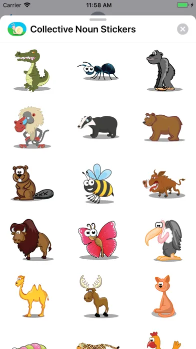 Capturas de pantalla de Collective Noun Stickers