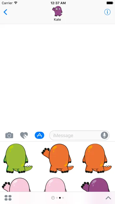 Purple Monster Sticker Pack سکرین شاٹس
