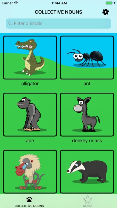 Collective Nouns Screenshots