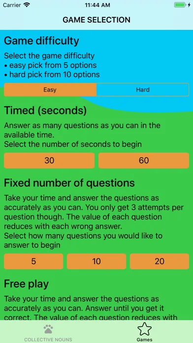 Collective Nouns Screenshots