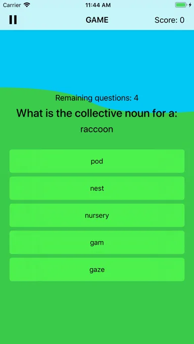 Collective Nouns Screenshots