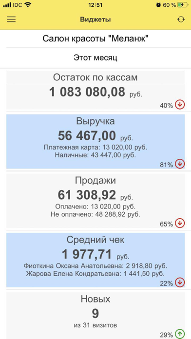 Screenshot di 1С:Салон красоты