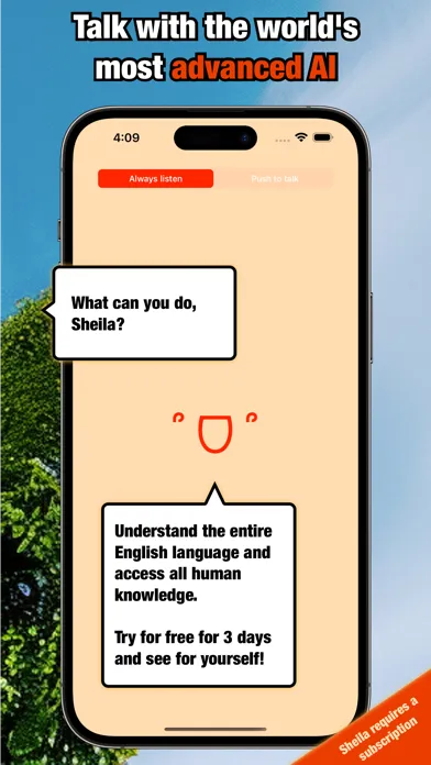 Capturas de tela do Sheila Conversational AI