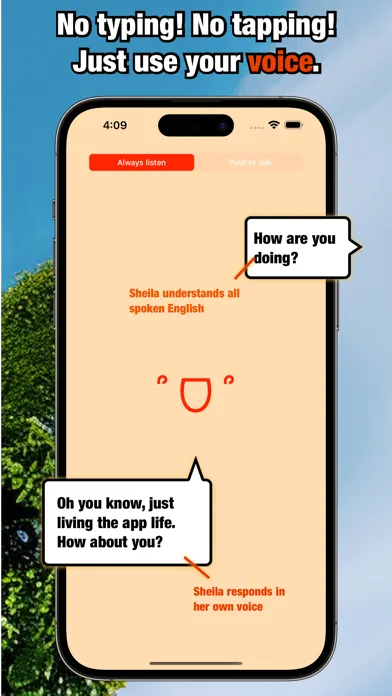 Capturas de tela do Sheila Conversational AI