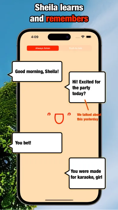Capturas de tela do Sheila Conversational AI