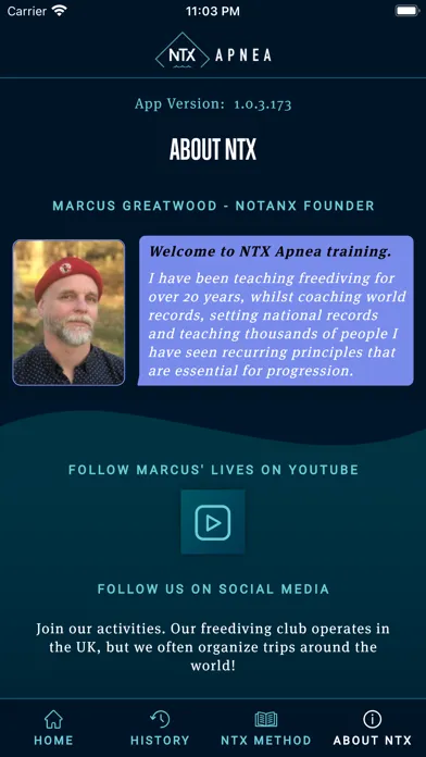 Screenshot di NTX Apnea