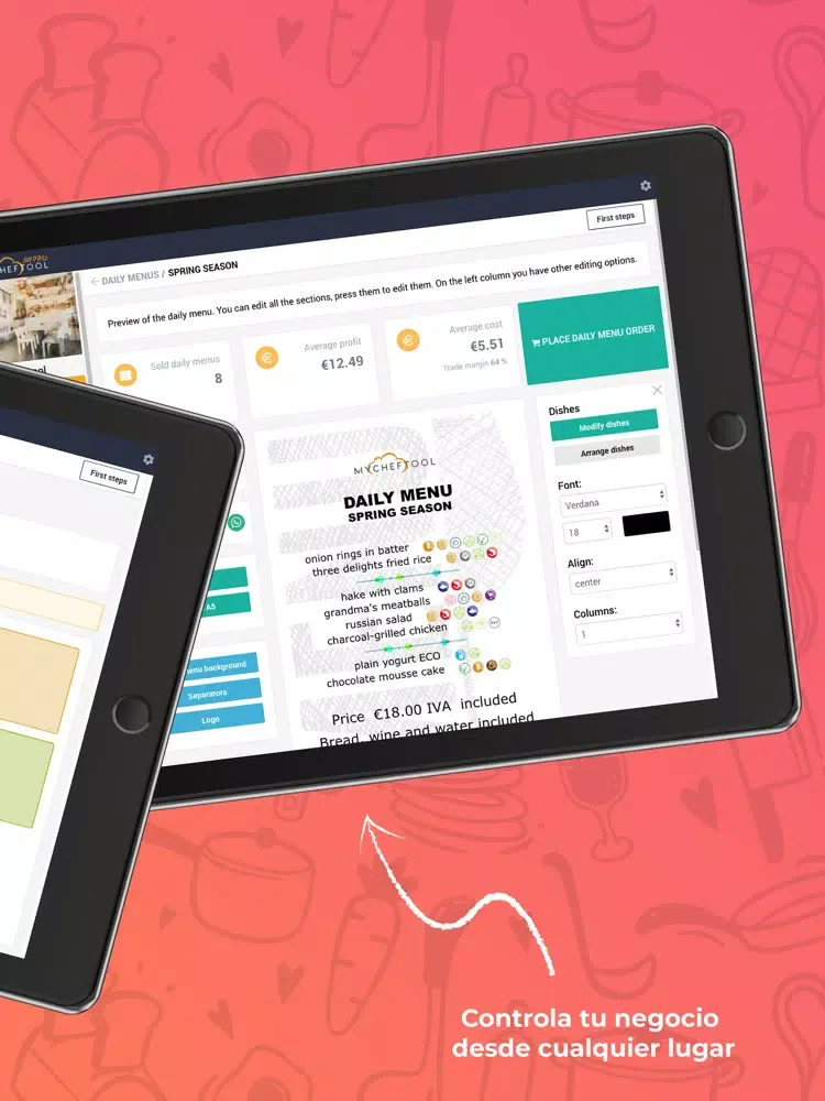 Скриншоты MyChefTool iPad 