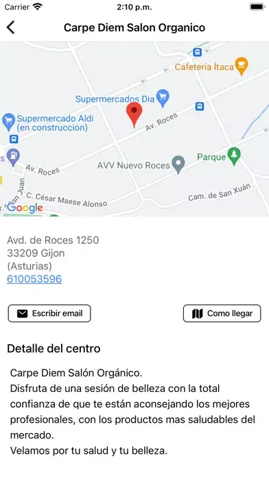 Carpe Diem Salón Orgánico Screenshots