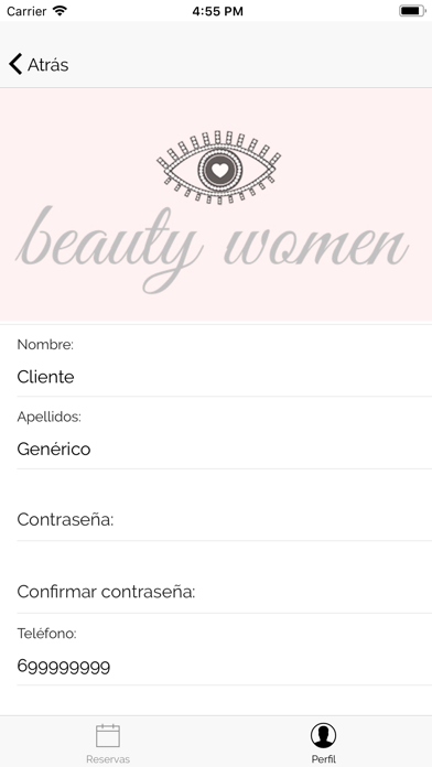 Ảnh chụp màn hình của Lovely Lashes