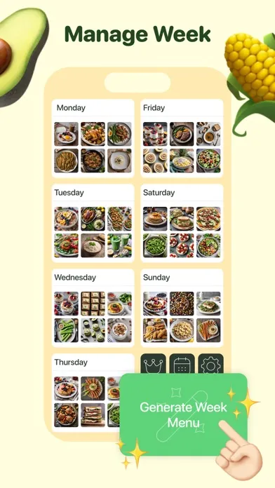 Meal Planner - Weekly Recipes Screenshots