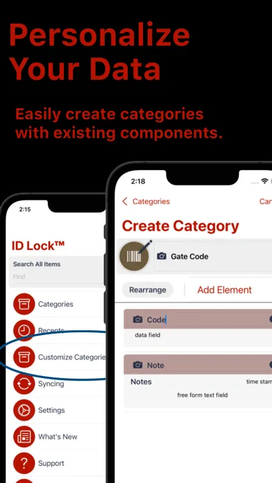 Zrzuty ekranu ID Lock - Secure Data Manager
